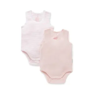 2 pack Rib Bodysuit - Pale Pink Pack