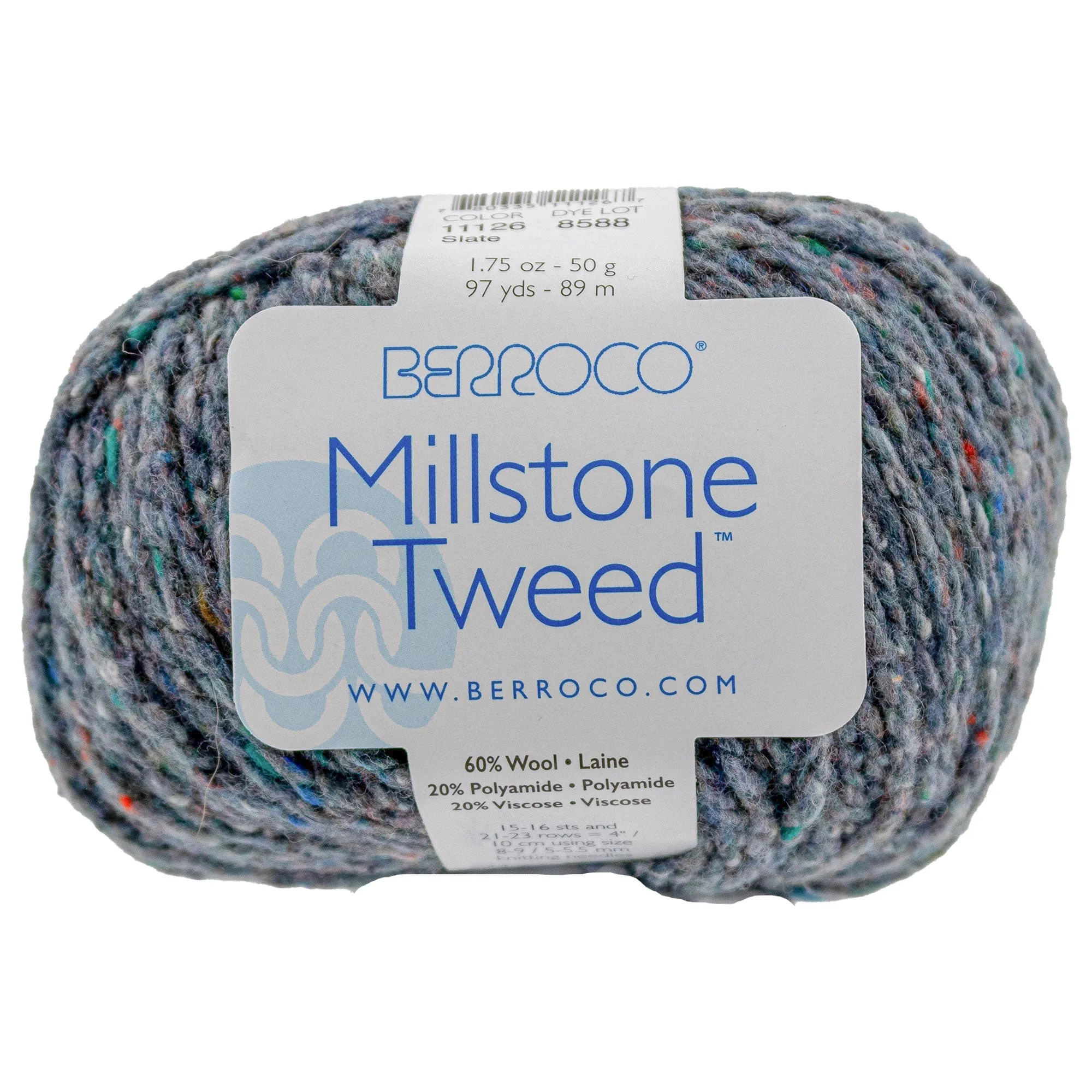 Berroco Millstone Tweed Yarn - 11126 Slate