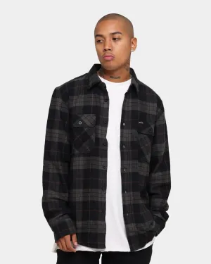 Brixton Bowery Long Sleeve Flannel Shirt Black/Charcoal