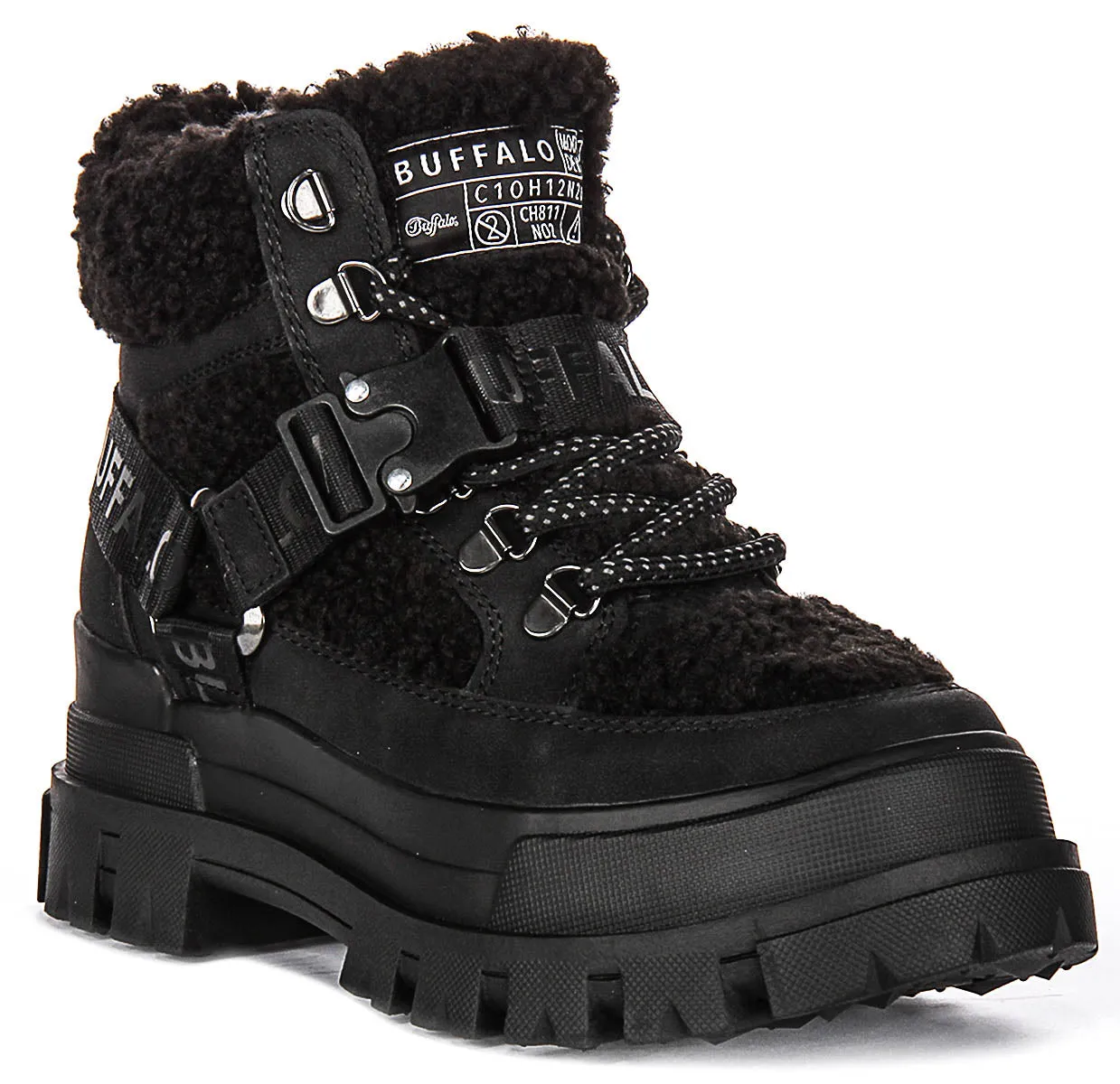 Buffalo Aspha Com1 Warm In Black For Women