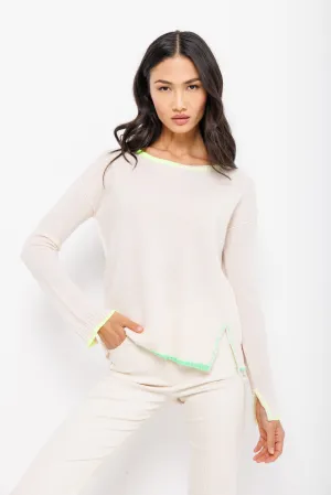 CASHMERE SPLIT DECISION TOP