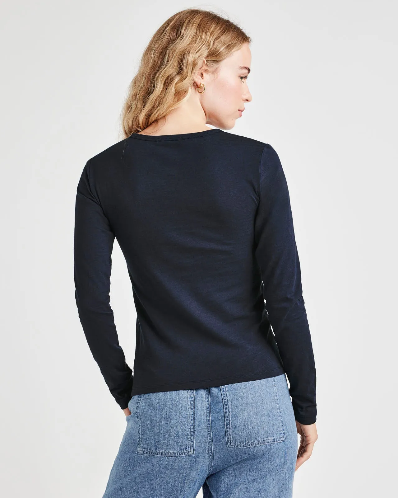 Eva Long Sleeve Slub Tee