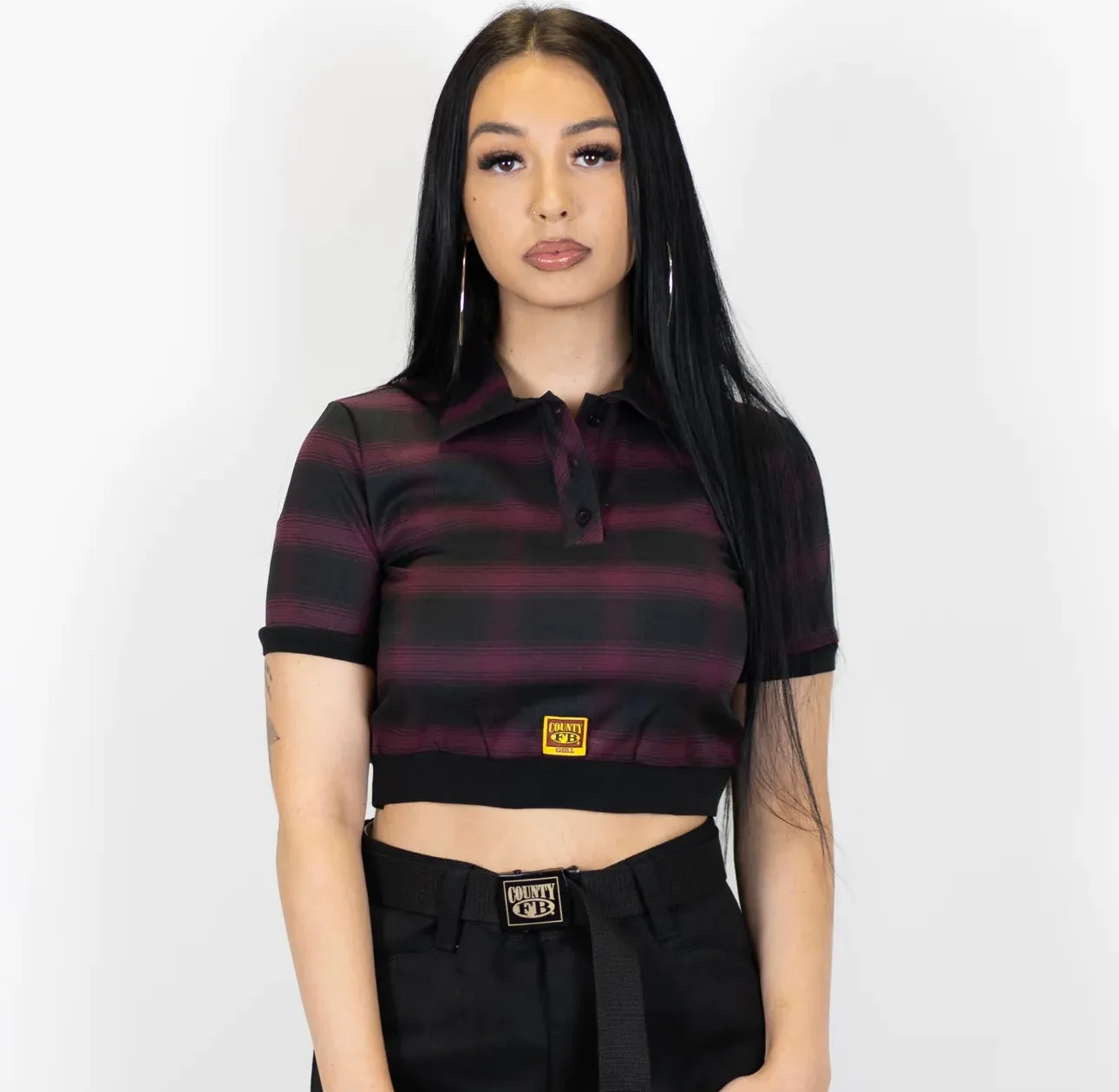 FB County Flannel Crop Tops