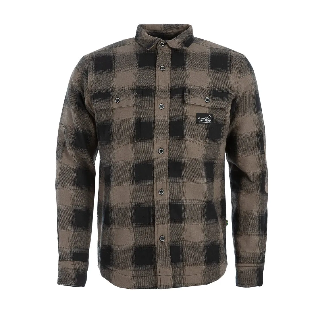 Flannel Insulated Long Sleeve Men (Brown)