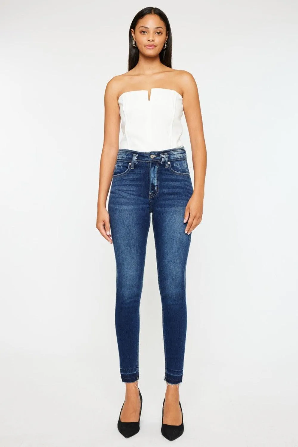 Full Size High Rise Ankle Skinny Jeans