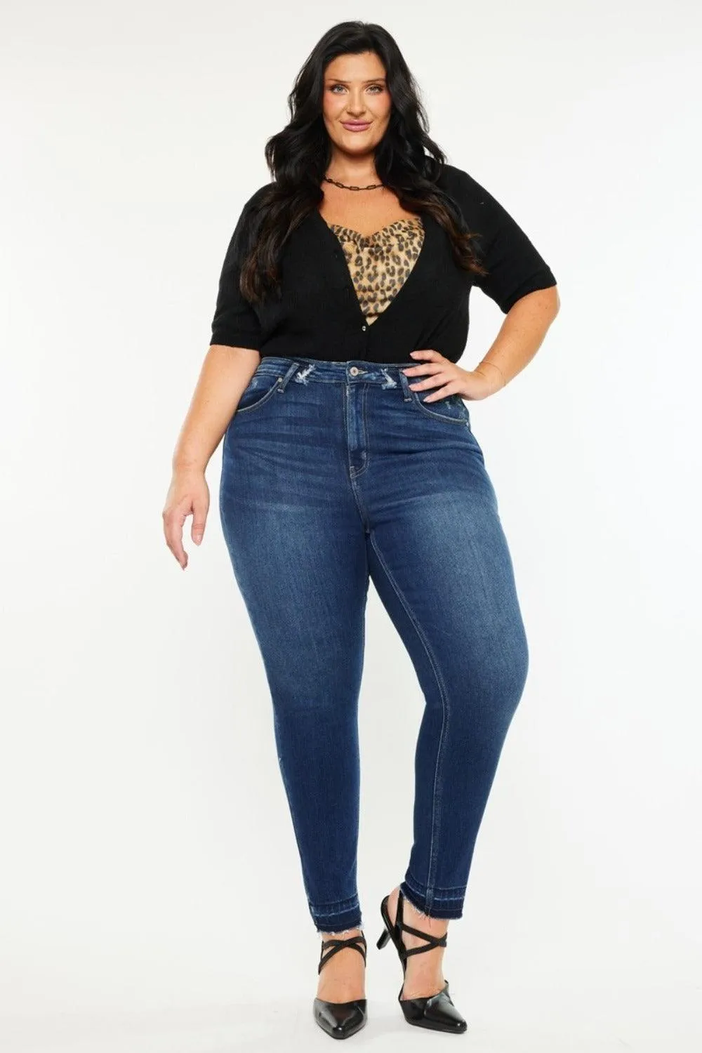 Full Size High Rise Ankle Skinny Jeans