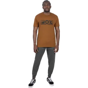 FXR  Mens Podium Premium T-Shirt Tee Short Sleeve Cotton Casual Copper Asphalt