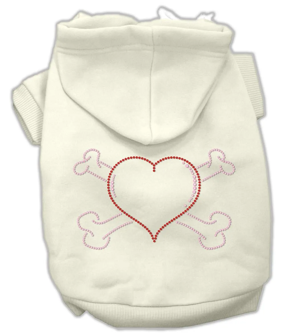 Heart And Crossbones Hoodies Cream M (12)