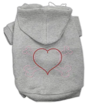 Heart And Crossbones Hoodies Grey Xl (16)