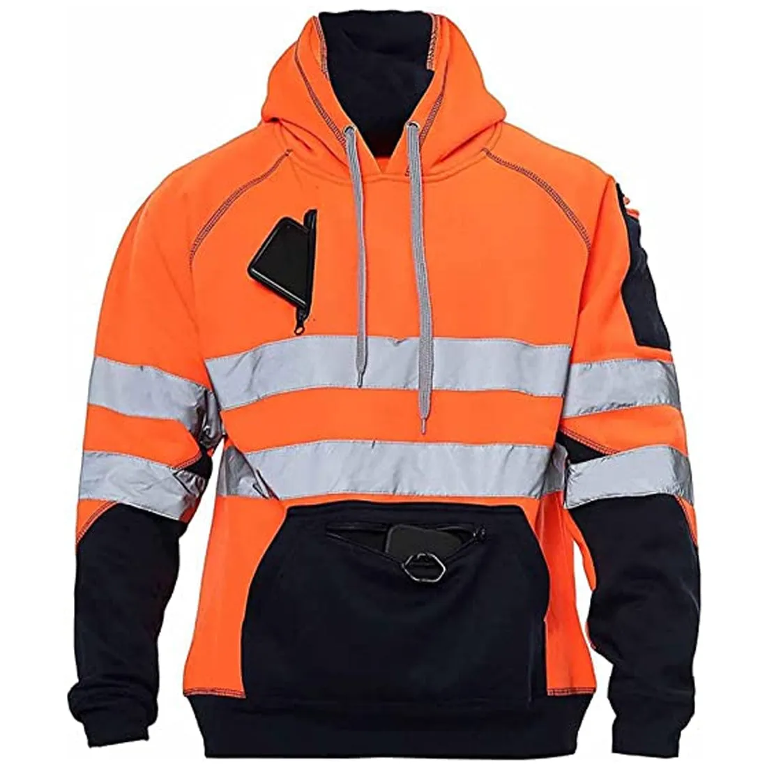 Hi Viz Work Wear Jumper Hoodie