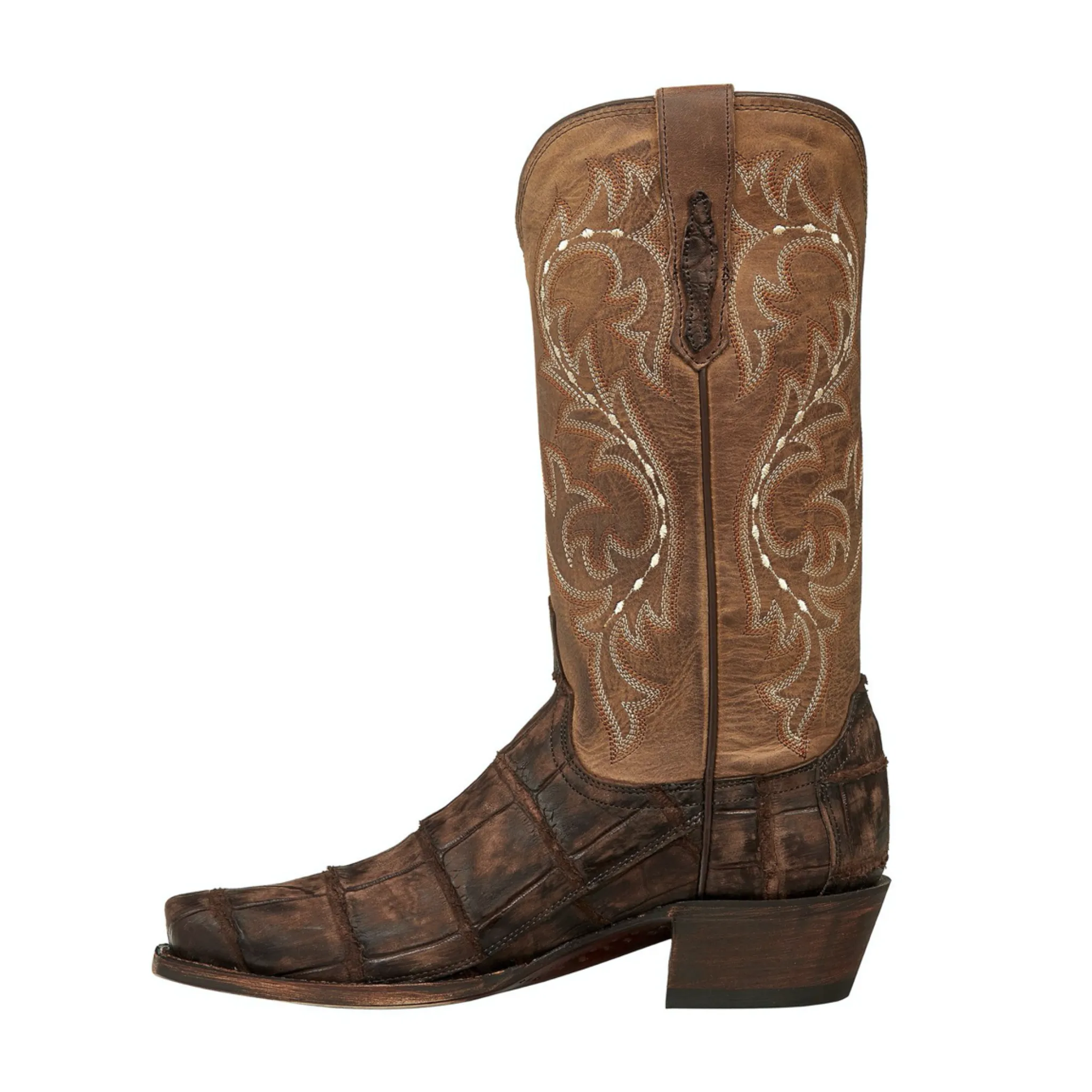 MEN'S LUCCHESE BURKE GIANT ALLIGATOR EXOTIC BOOT- M3195.74