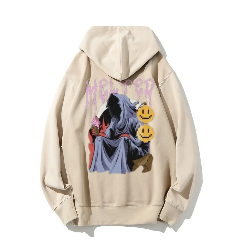 Mens No Face Reaper Graphic Hoodies