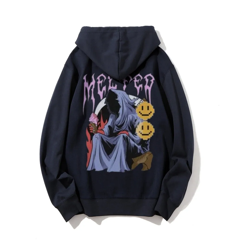 Mens No Face Reaper Graphic Hoodies