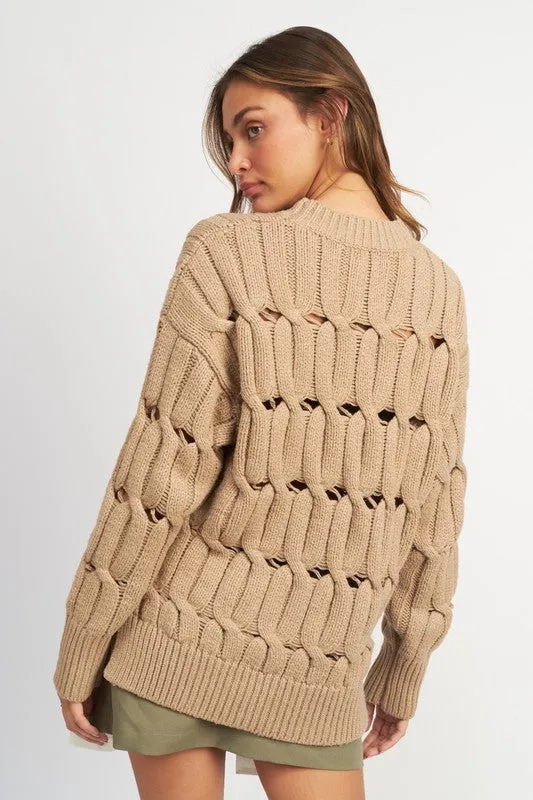 Ophelia Open Knit Sweater