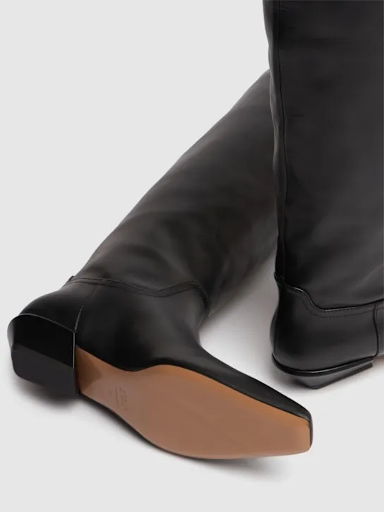 Paris Texas   25mm Bettina over-the-knee leather boots 