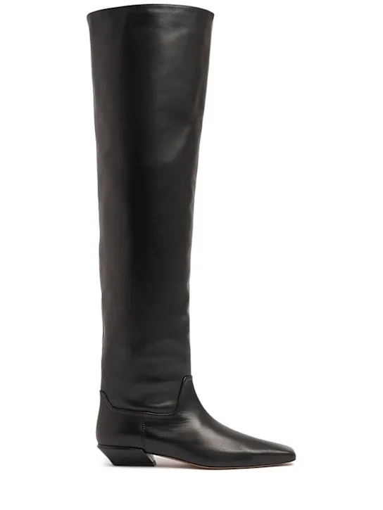 Paris Texas   25mm Bettina over-the-knee leather boots 