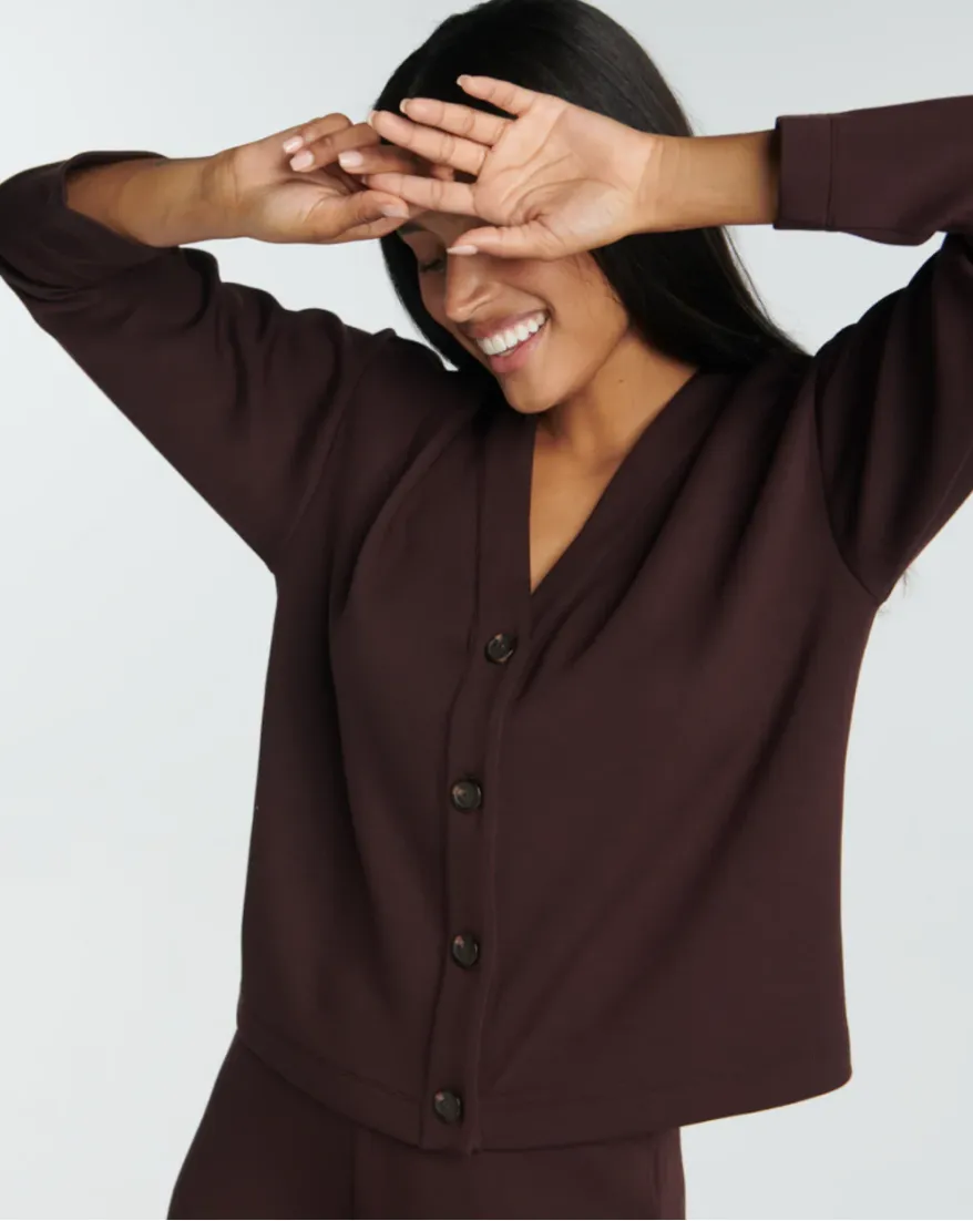 Spanx Airessentials Cardigan Truffle Brown