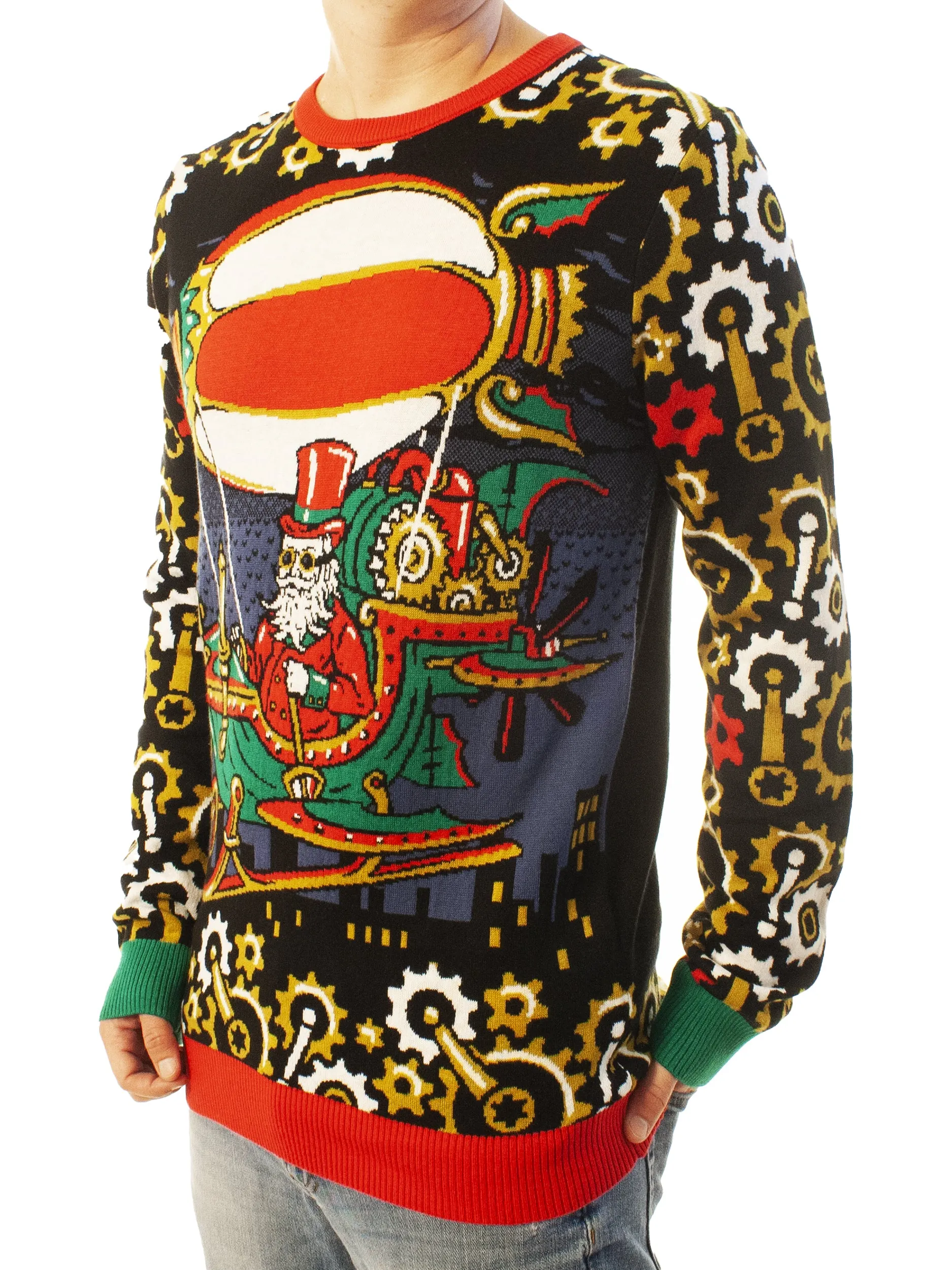 Steampunk Santa | Ugly Christmas Sweater For Men & Women | Unisex Sizing