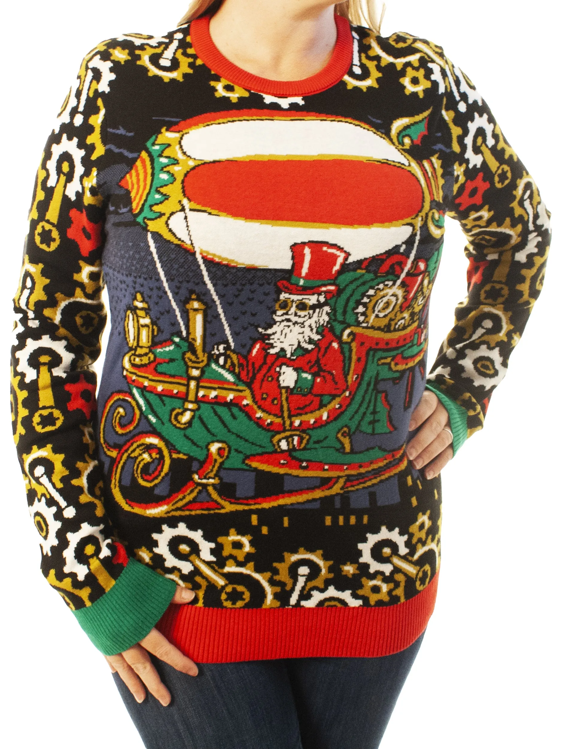 Steampunk Santa | Ugly Christmas Sweater For Men & Women | Unisex Sizing