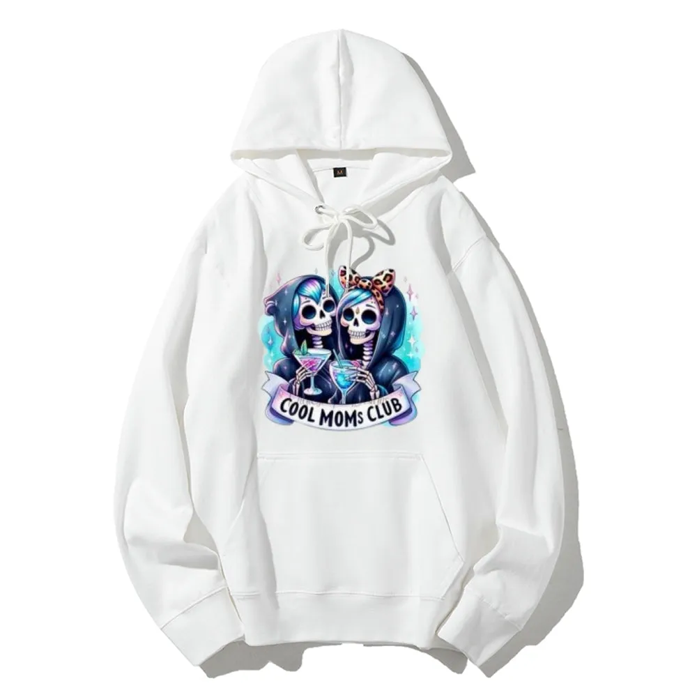 Women Cool Mom Club Graphic Hoodies