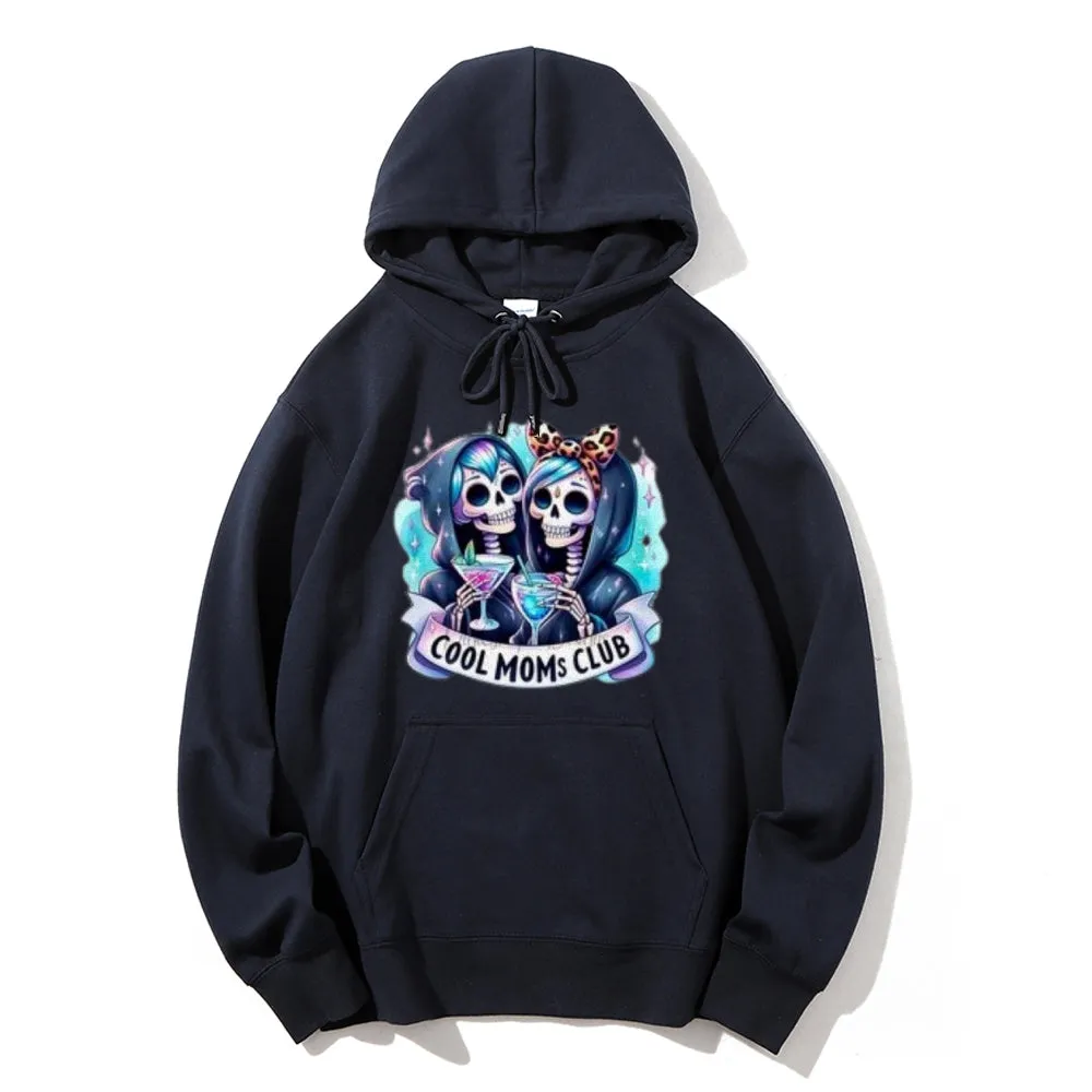 Women Cool Mom Club Graphic Hoodies