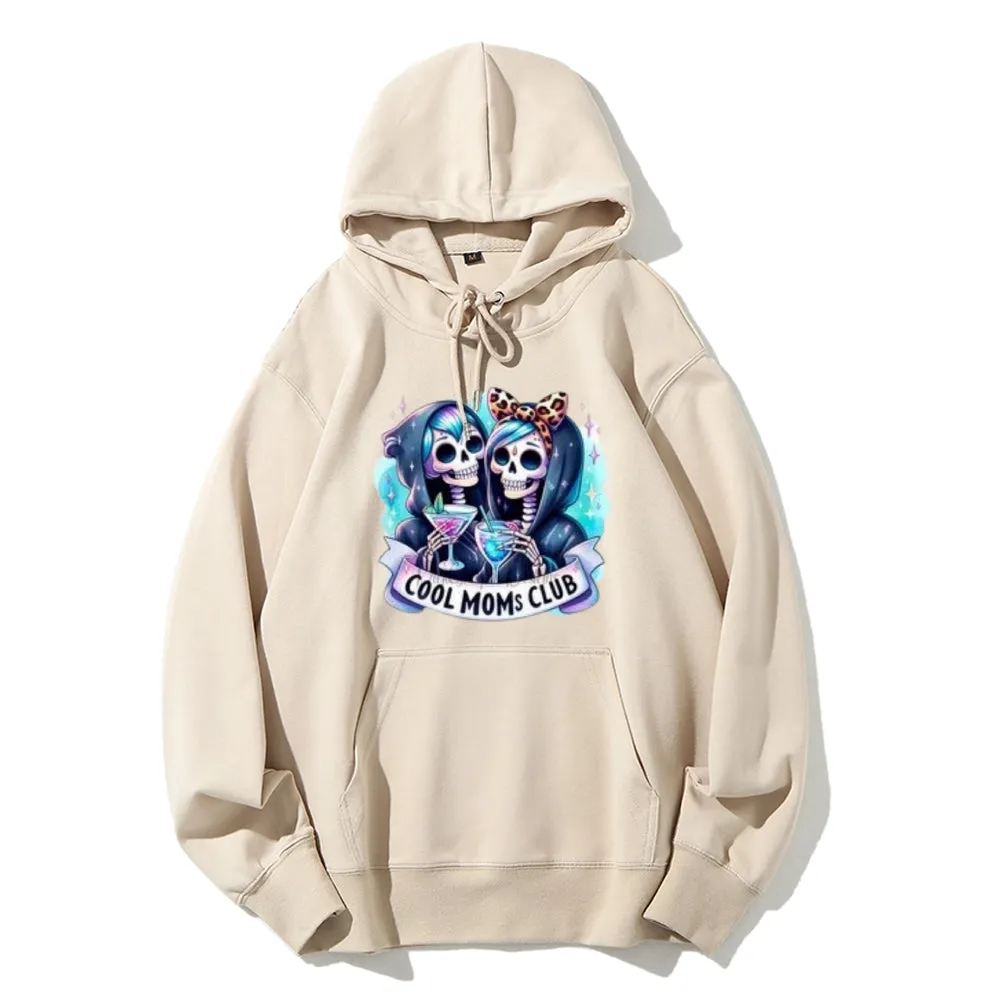 Women Cool Mom Club Graphic Hoodies