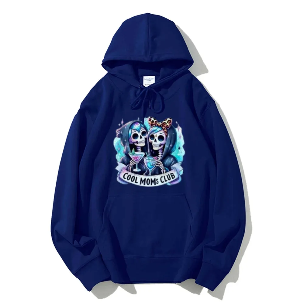 Women Cool Mom Club Graphic Hoodies