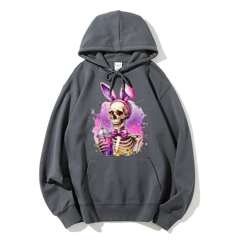 Women Cute Ice Skull Graphic Hoodies