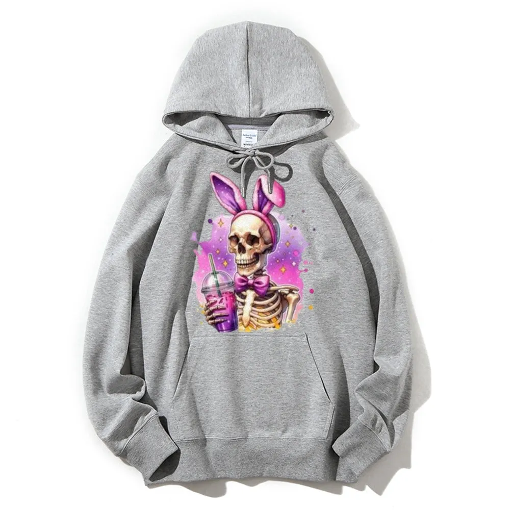 Women Cute Ice Skull Graphic Hoodies